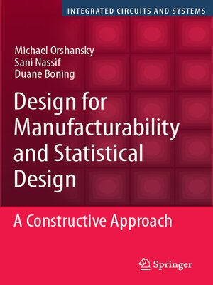 cover image of Design for Manufacturability and Statistical Design